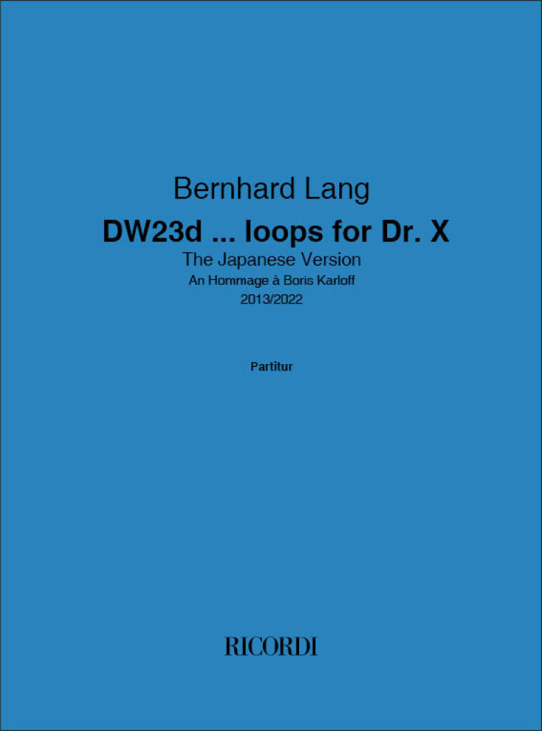 DW23c... loops for Dr. X